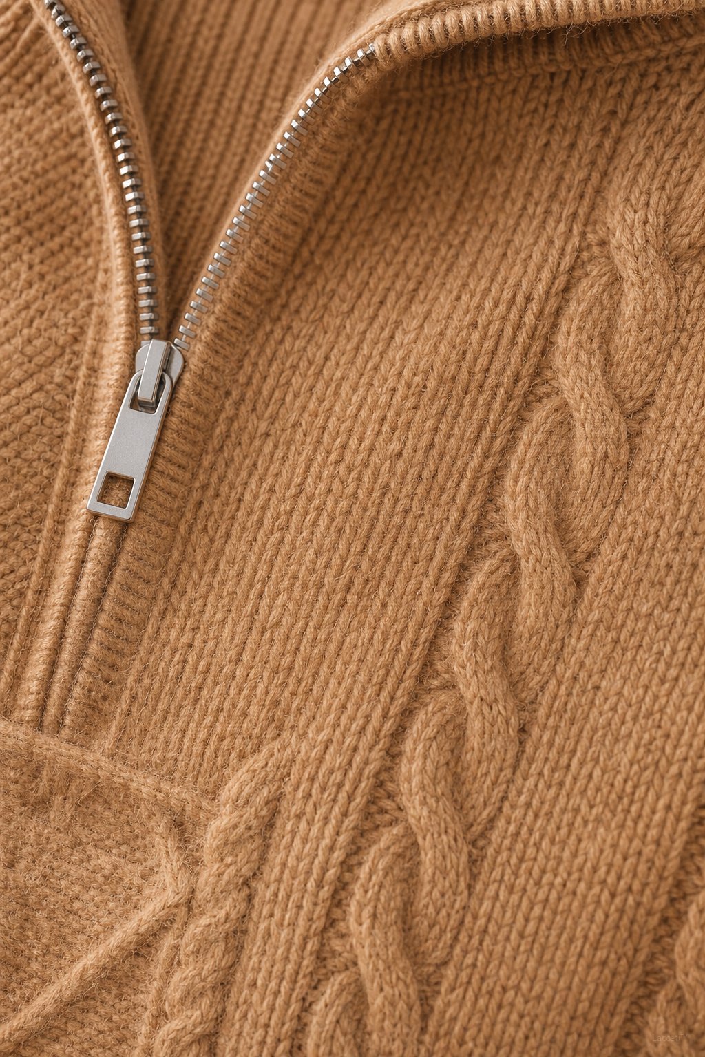 Anouk Quarter-Zip Sweater — Beige, banana_republic product shot