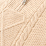 Anouk Quarter-Zip Sweater — Khaki, banana_republic product shot