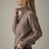 Anouk Quarter-Zip Sweater — Brown, banana_republic product shot