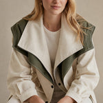 Apolline Windbreaker — Beige, banana_republic product shot
