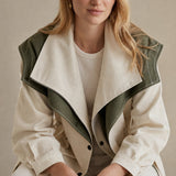 Apolline Windbreaker — Beige, banana_republic product shot