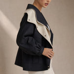 Apolline Windbreaker — Black, banana_republic product shot