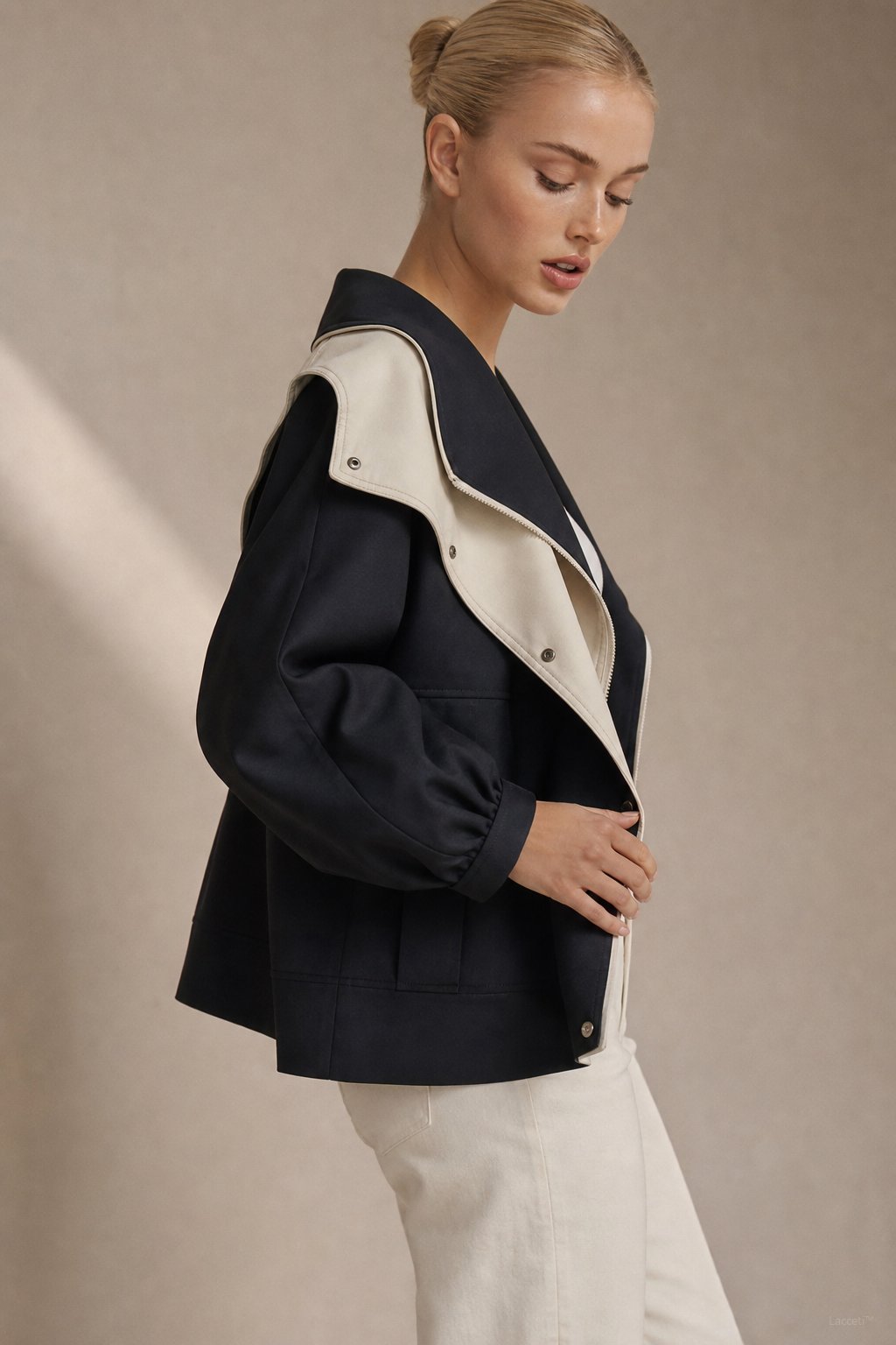 Apolline Windbreaker — Black, banana_republic product shot