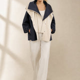 Apolline Windbreaker — Black, banana_republic product shot