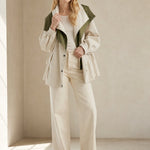 Apolline Windbreaker — Beige, banana_republic product shot
