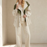 Apolline Windbreaker — Beige, banana_republic product shot