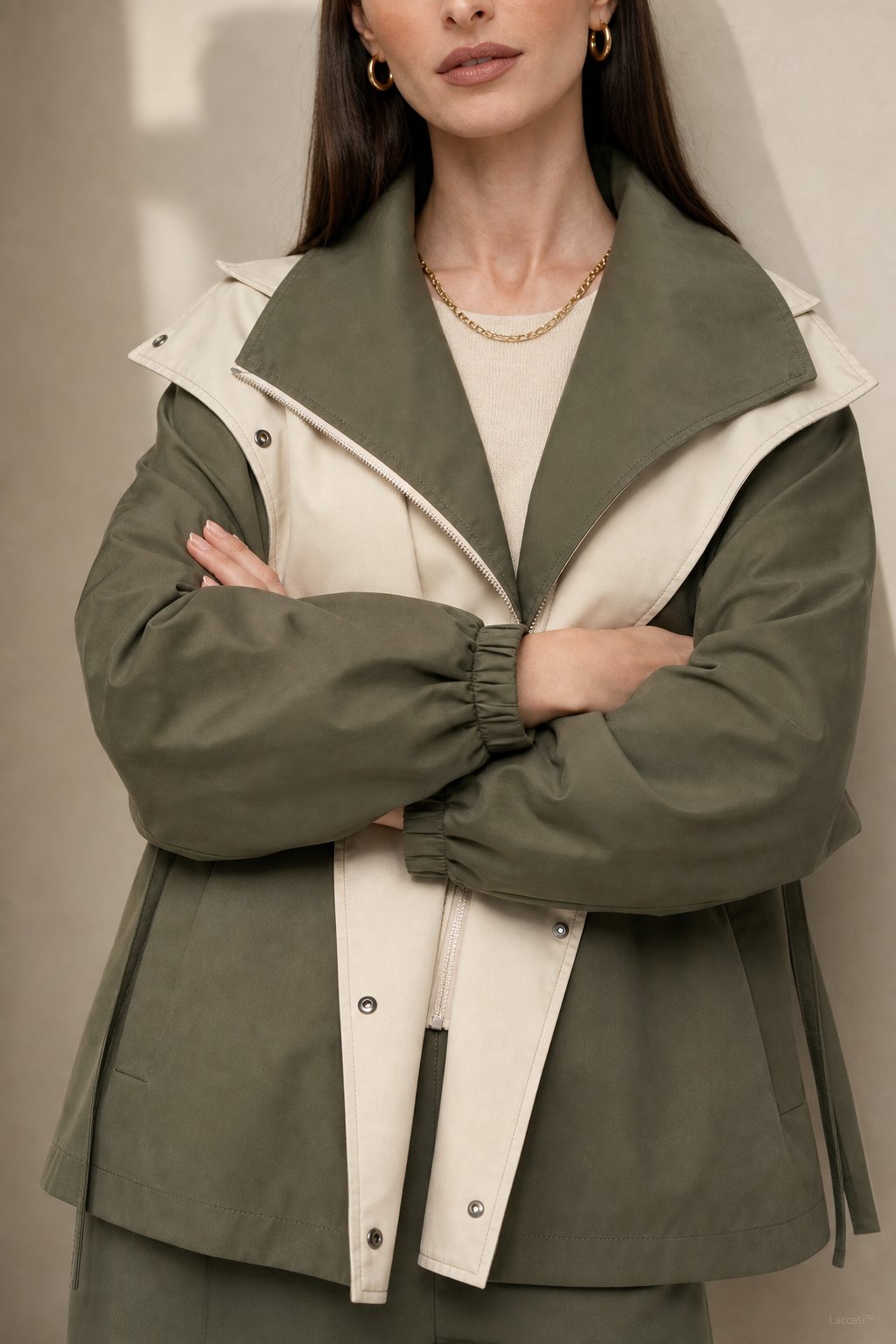 Apolline Windbreaker — Olive, banana_republic product shot