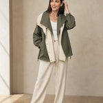 Apolline Windbreaker — Olive, banana_republic product shot