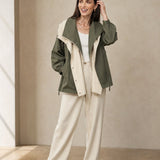 Apolline Windbreaker — Olive, banana_republic product shot