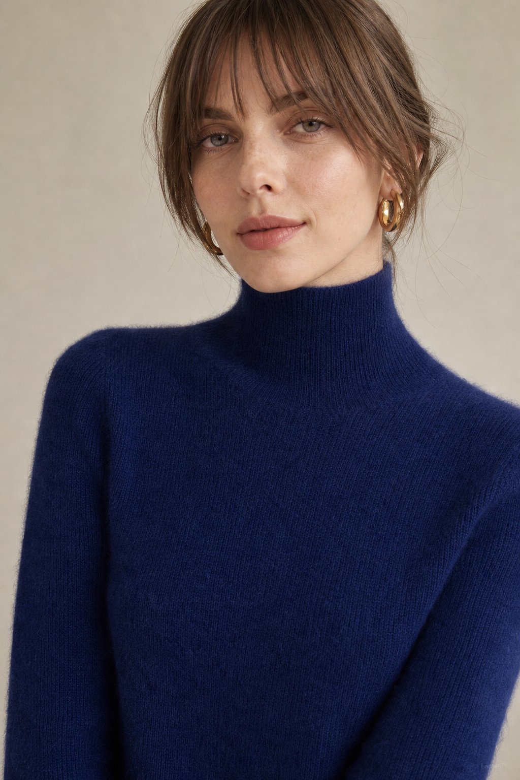 Ashley Mock Neck Sweater — Navy, banana_republic product shot