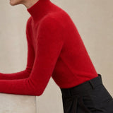 Ashley Mock Neck Sweater — Red, banana_republic product shot
