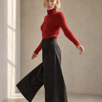 Ashley Mock Neck Sweater — Red, banana_republic product shot
