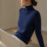 Ashley Mock Neck Sweater — Navy, banana_republic product shot