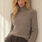 Ashley Mock Neck Sweater — Camel, banana_republic product shot