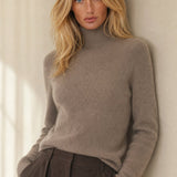 Ashley Mock Neck Sweater — Camel, banana_republic product shot