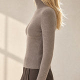 Ashley Mock Neck Sweater — Camel, banana_republic product shot