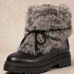 Aspen Fur Après-Ski Boots — Black, banana_republic product shot