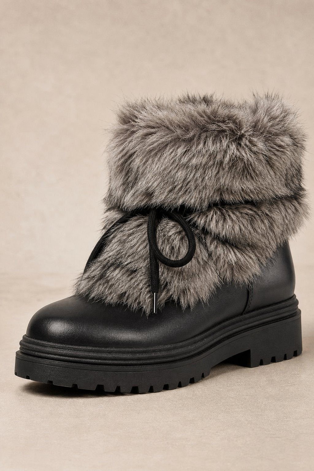 Aspen Fur Après-Ski Boots — Black, banana_republic product shot