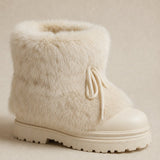 Aspen Fur Après-Ski Boots — White, banana_republic product shot