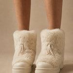 Aspen Fur Après-Ski Boots — White, banana_republic product shot