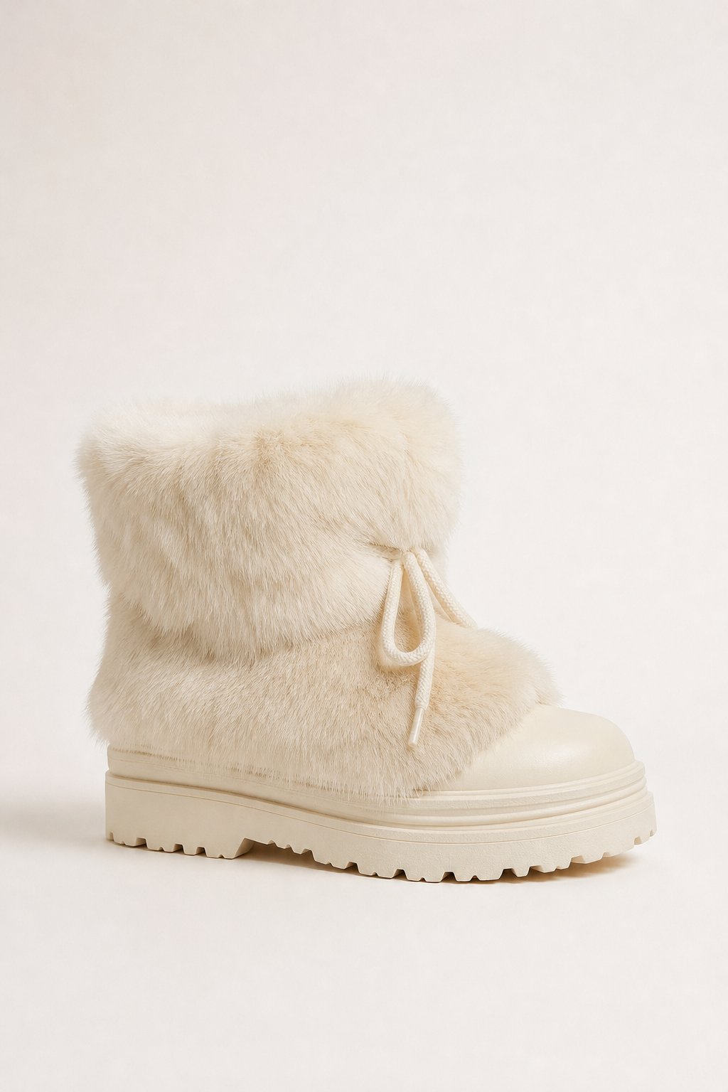 Aspen Fur Après-Ski Boots — White, banana_republic product shot