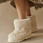 Aspen Fur Après-Ski Boots — White, banana_republic product shot