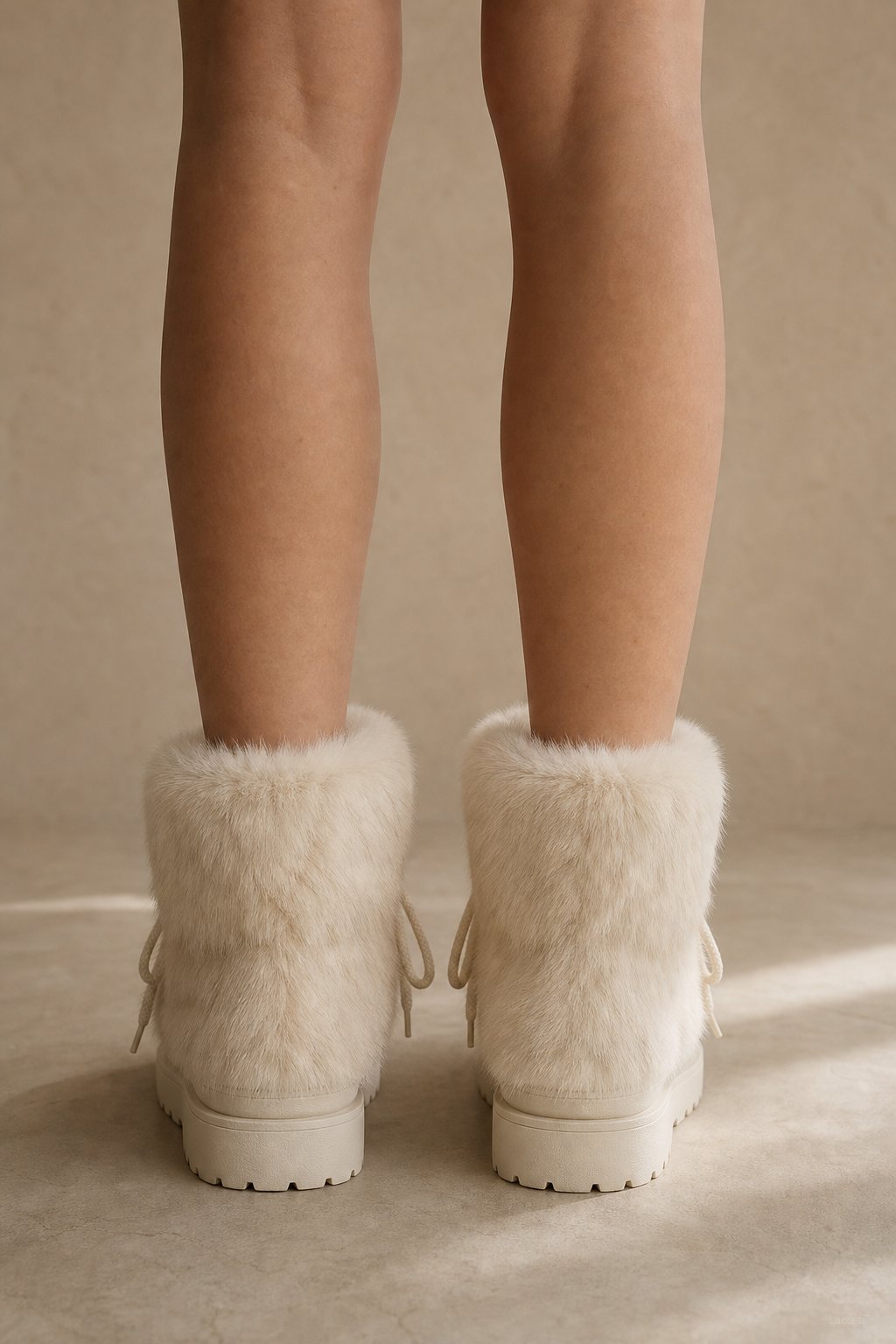 Aspen Fur Après-Ski Boots — White, banana_republic product shot
