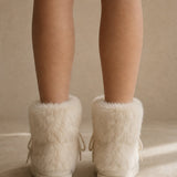 Aspen Fur Après-Ski Boots — White, banana_republic product shot