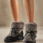Aspen Fur Après-Ski Boots — Black, banana_republic product shot