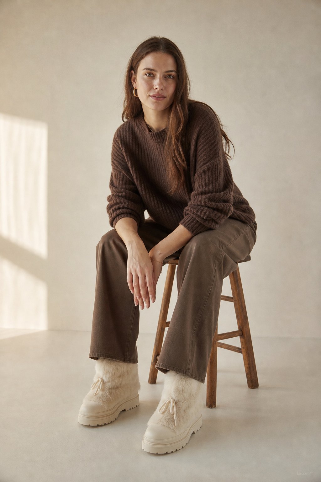 Aspen Fur Après-Ski Boots — White, banana_republic product shot