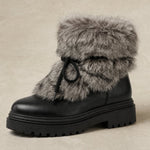 Aspen Fur Après-Ski Boots — Black, banana_republic product shot