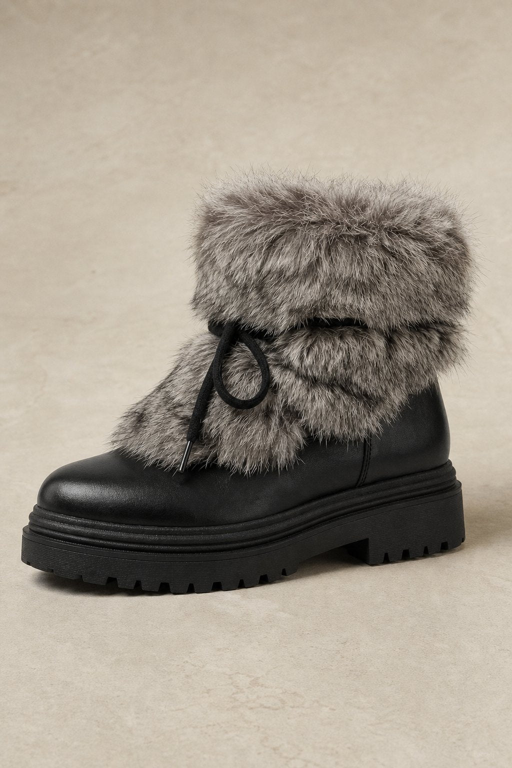 Aspen Fur Après-Ski Boots — Black, banana_republic product shot