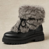 Aspen Fur Après-Ski Boots — Black, banana_republic product shot