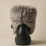 Aspen Fur Après-Ski Boots — Black, banana_republic product shot