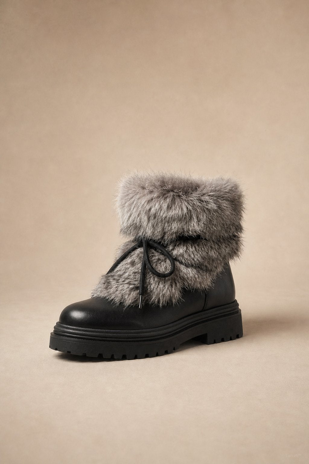 Aspen Fur Après-Ski Boots — Black, banana_republic product shot