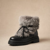 Aspen Fur Après-Ski Boots — Black, banana_republic product shot
