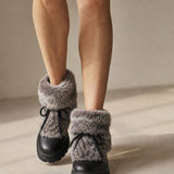 Aspen Fur Après-Ski Boots — Black, banana_republic product shot