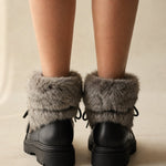 Aspen Fur Après-Ski Boots — Black, banana_republic product shot