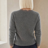 Aurora Lace Cardigan — Gray, studio product shot