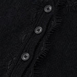 Aurora Lace Cardigan — Black, studio product shot