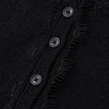 Aurora Lace Cardigan — Black, studio product shot