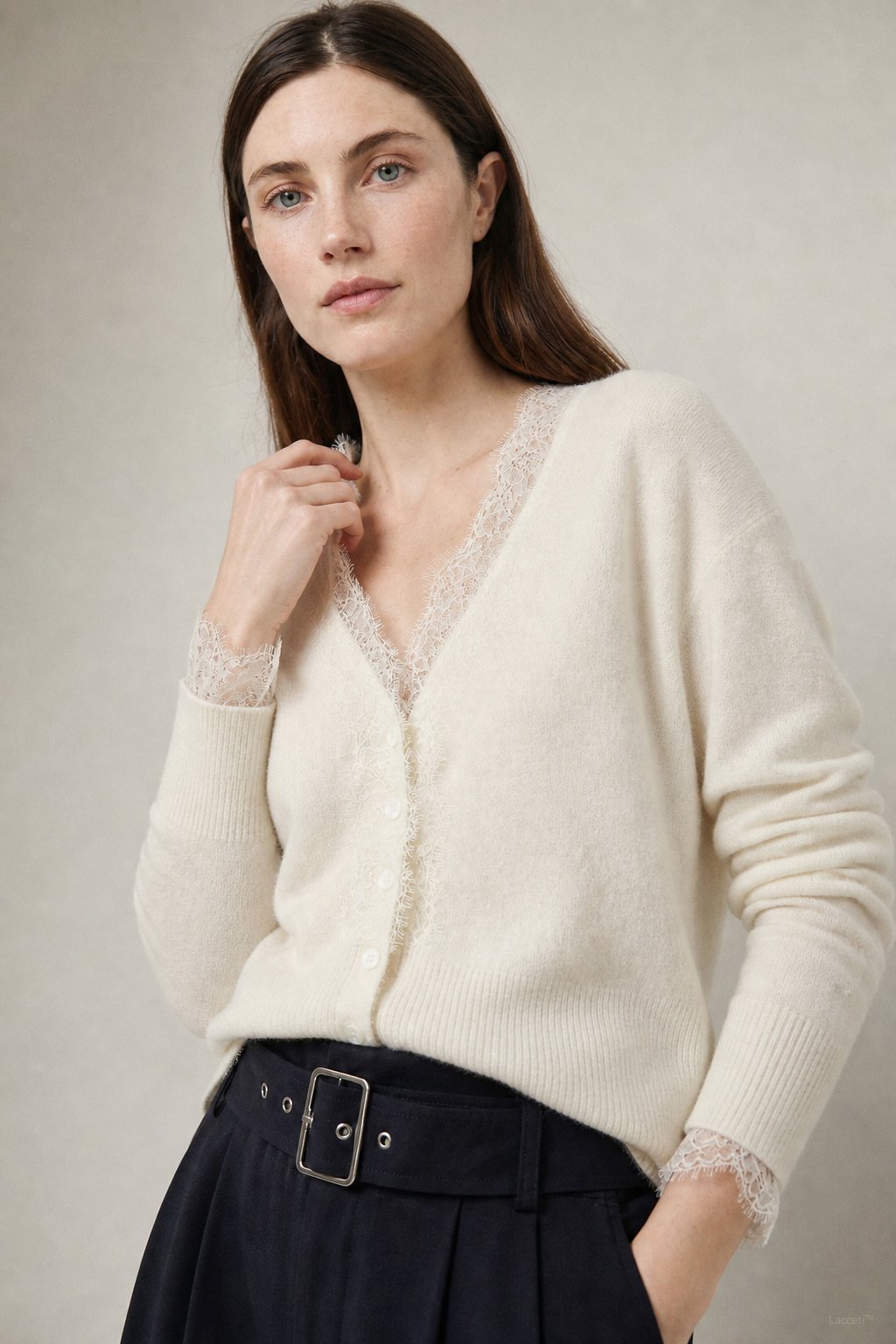 Aurora Lace Cardigan, studio product shot