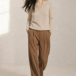 Bérénice Cashmere Boat-Neck Pullover — Oatmeal, banana_republic product shot