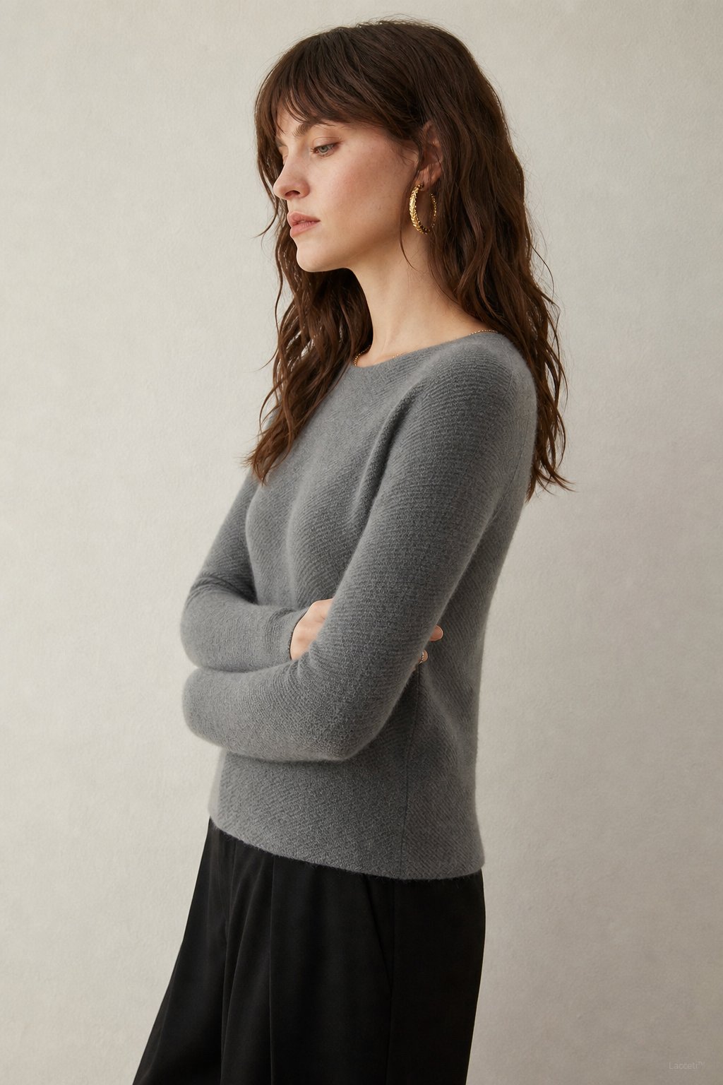Bérénice Cashmere Boat-Neck Pullover — Gray, banana_republic product shot