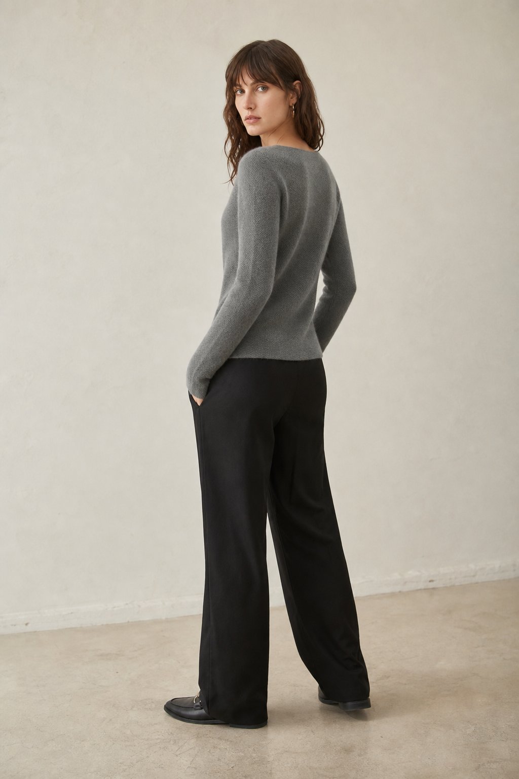 Bérénice Cashmere Boat-Neck Pullover — Gray, banana_republic product shot