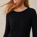 Bérénice Cashmere Boat-Neck Pullover — Black, banana_republic product shot