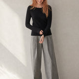 Bérénice Cashmere Boat-Neck Pullover — Black, banana_republic product shot