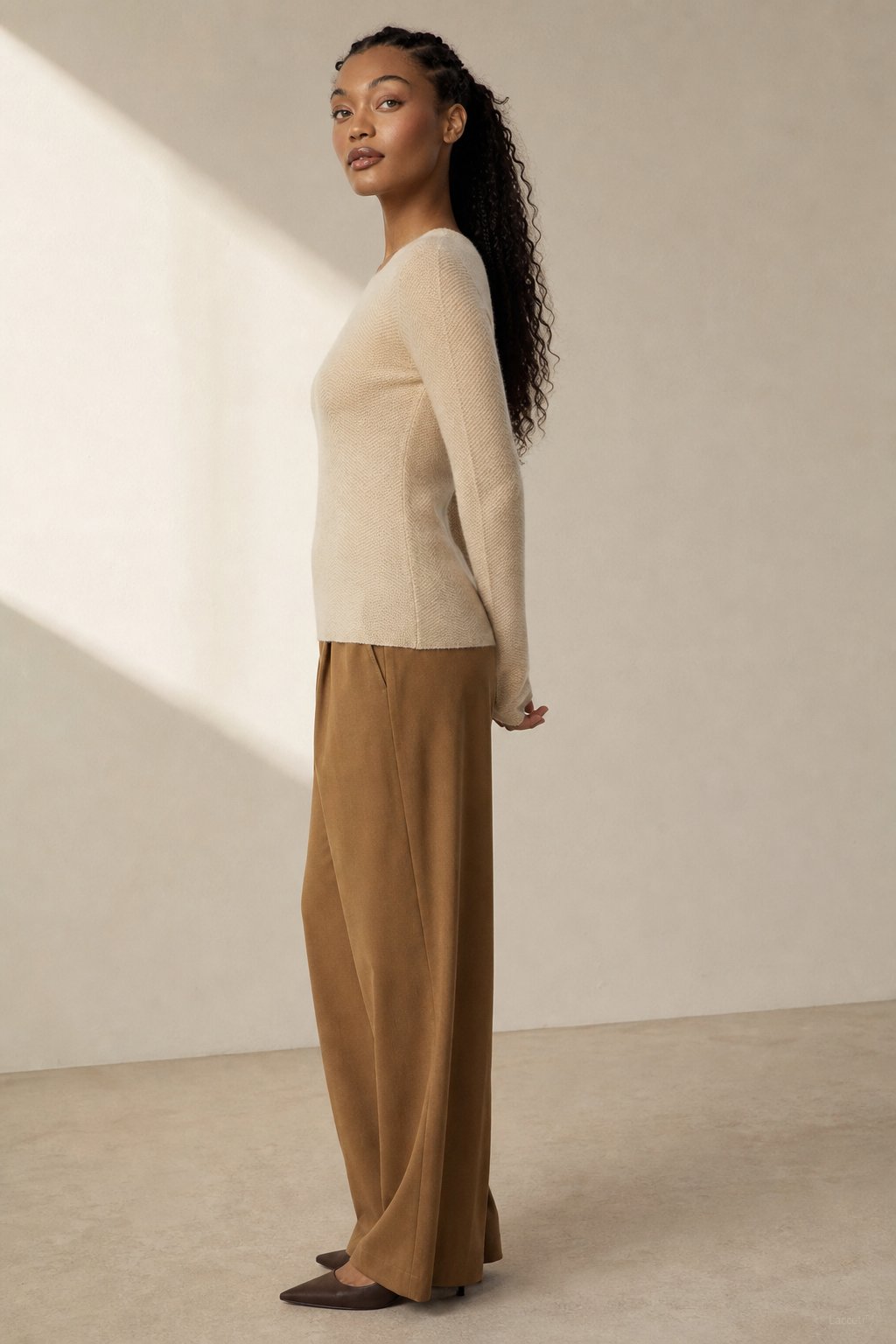 Bérénice Cashmere Boat-Neck Pullover — Khaki, banana_republic product shot
