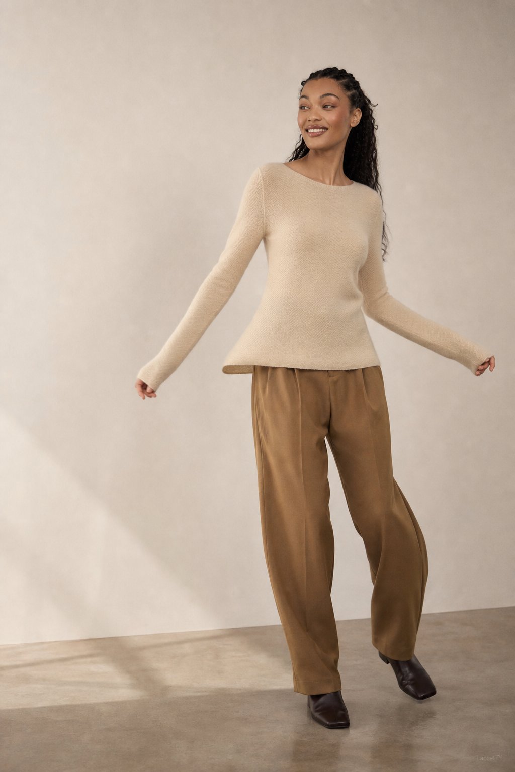 Bérénice Cashmere Boat-Neck Pullover — Khaki, banana_republic product shot