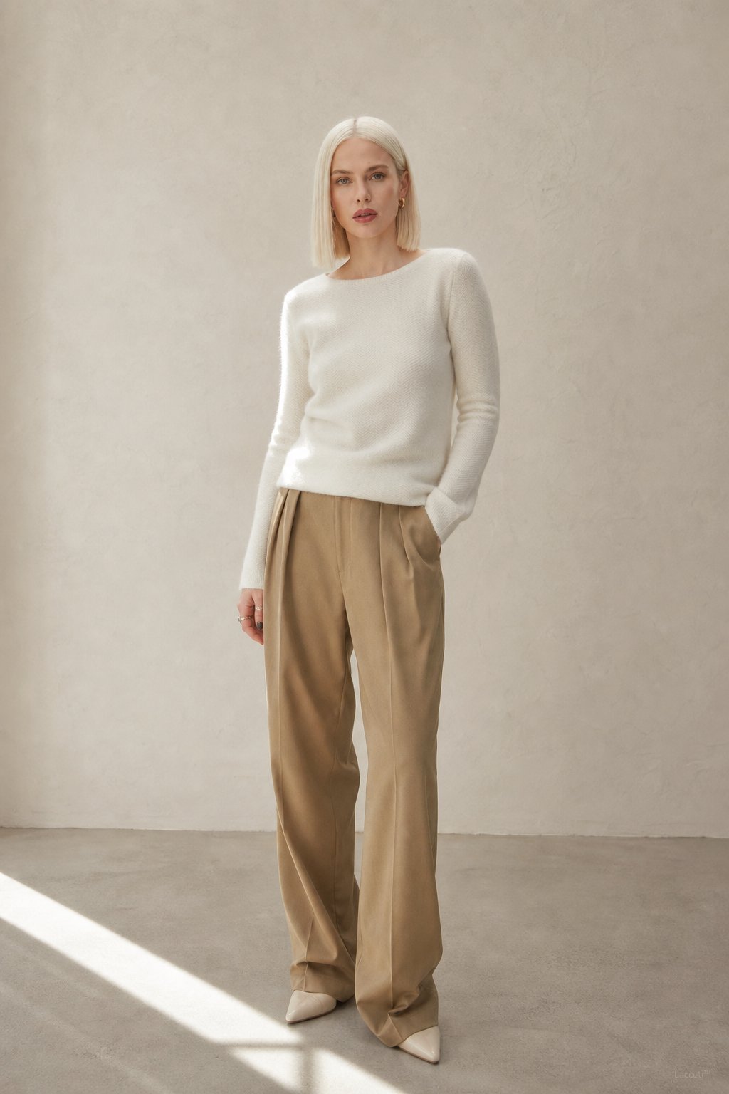 Bérénice Cashmere Boat-Neck Pullover — White, banana_republic product shot